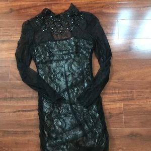 Bebe High Neck Dress